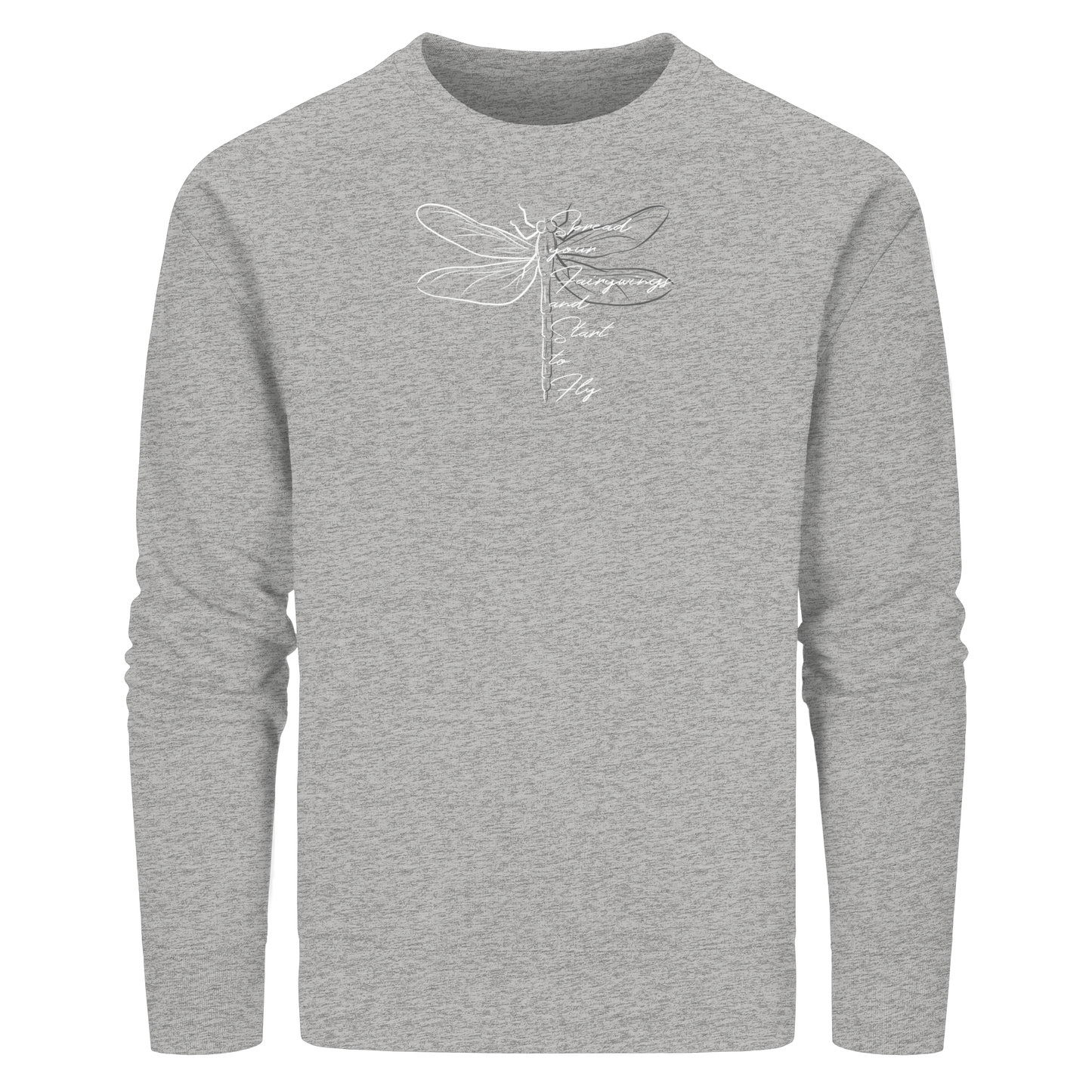 Breite die Flügel aus und flieg los | Libelle - Organic Basic Unisex Sweatshirt