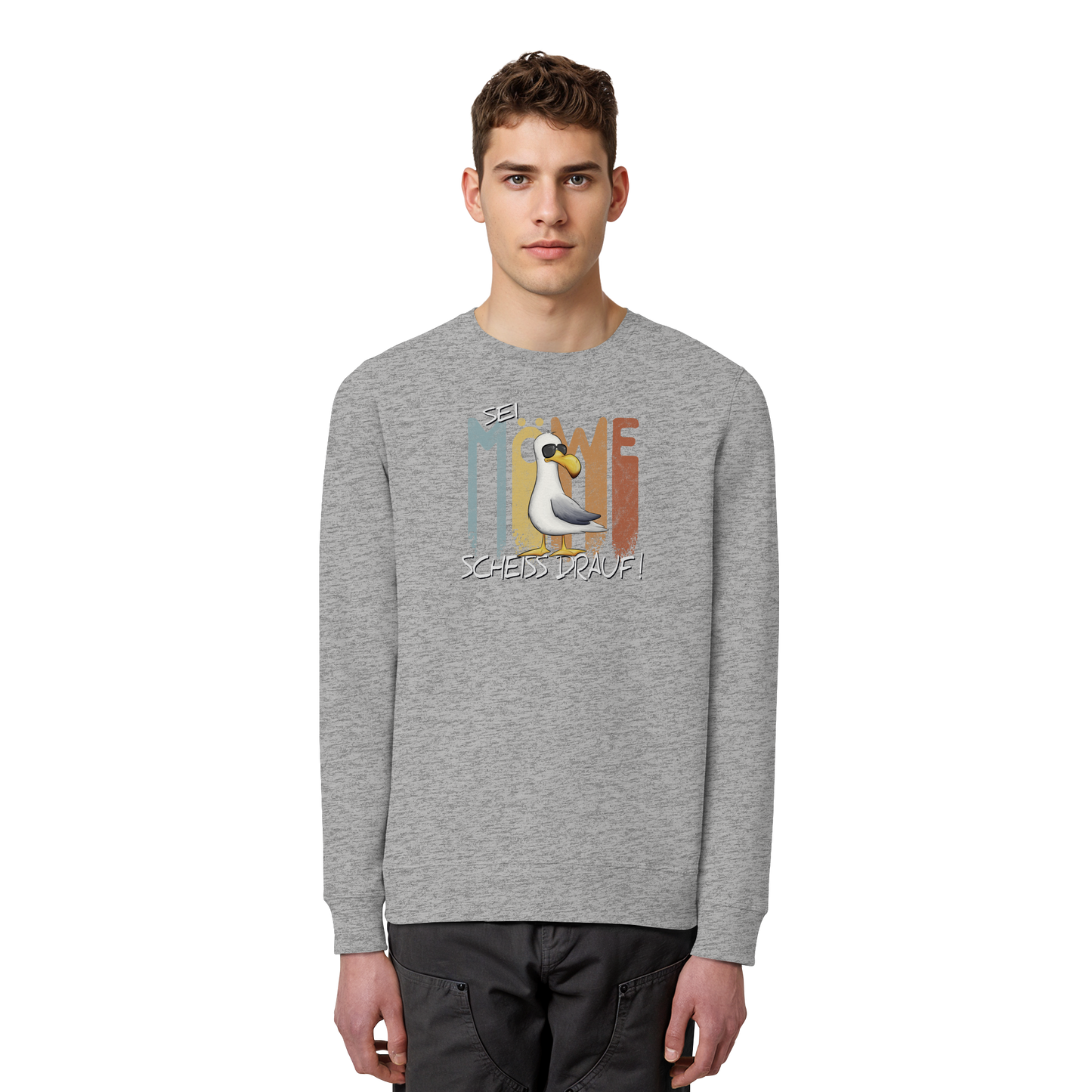 Sei Möwe Scheiß Drauf - Organic Basic Unisex Sweatshirt
