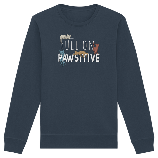 Full On Pawsitive! Gechillte Katzen - Organic Basic Unisex Sweatshirt