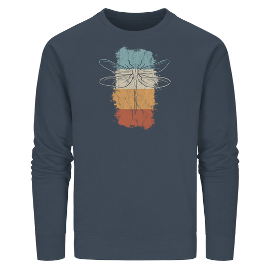 Retro Kunst Libelle | Vintage Dragonfly - Organic Basic Unisex Sweatshirt