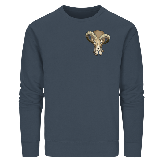 Bockiges Mufflon Widder Schafbock - Organic Basic Unisex Sweatshirt