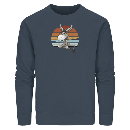 Lässiges Maultier Retro Esel - Organic Basic Unisex Sweatshirt