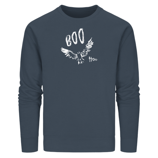 Boo Hoo! Fliegende Eule - Organic Basic Unisex Sweatshirt