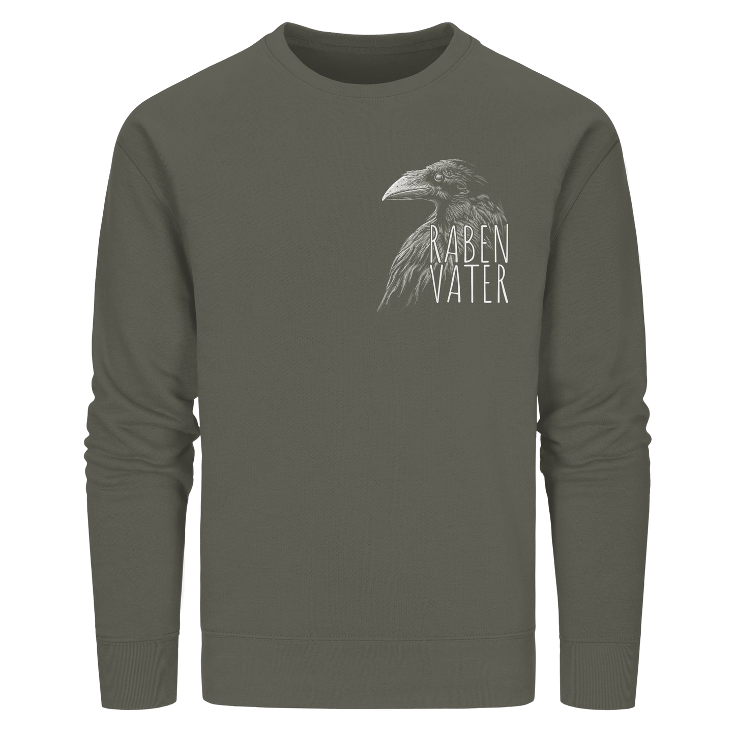 Rabenvater schwarzer Rabe Krähe - Organic Basic Unisex Sweatshirt