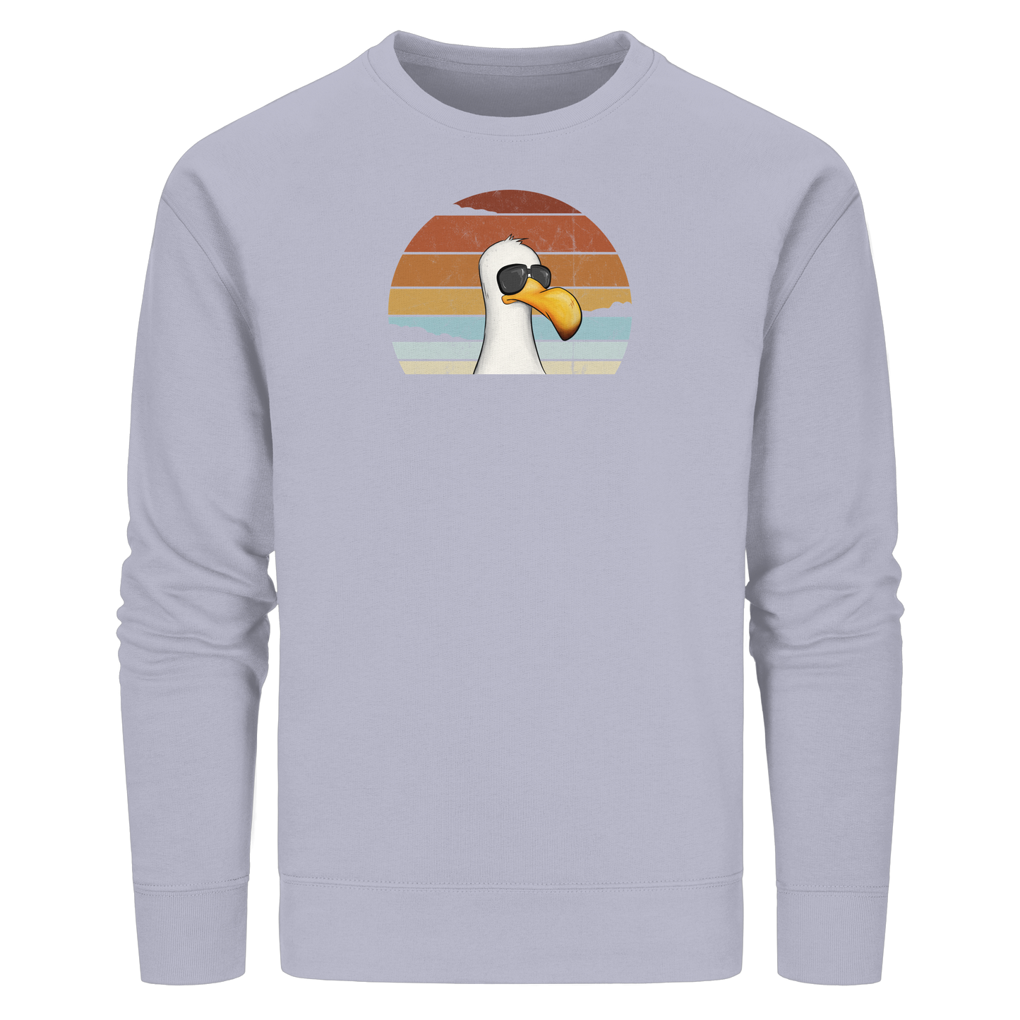 Cool lässige Retro Möwe - Organic Basic Unisex Sweatshirt