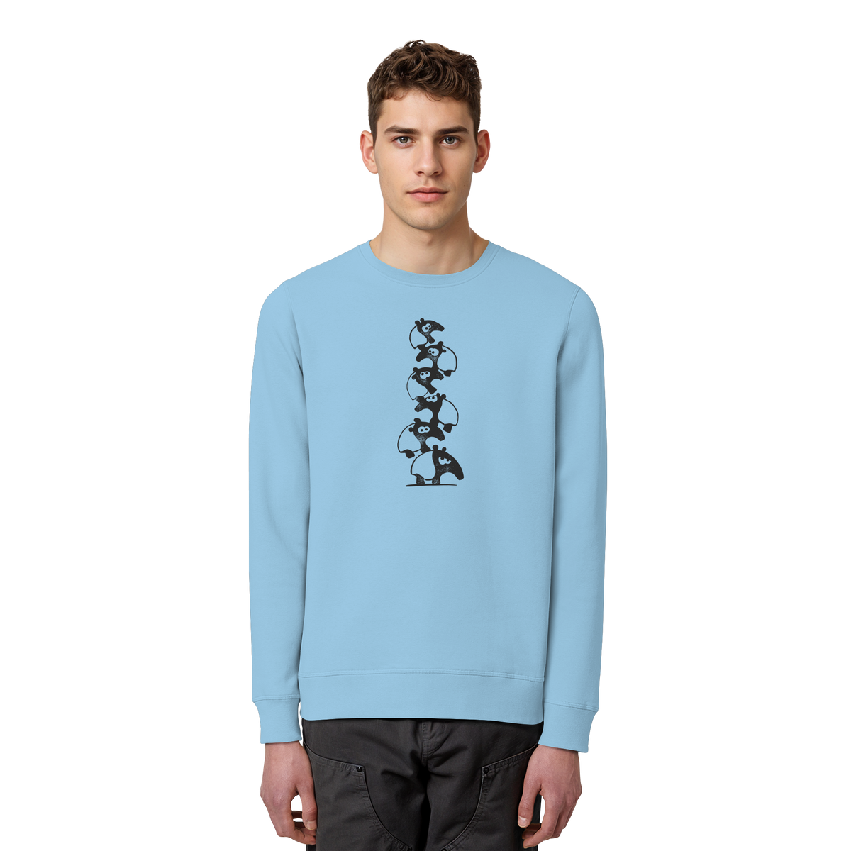 Lustiger Haufen aus Schabracken-Tapiren - Organic Basic Unisex Sweatshirt