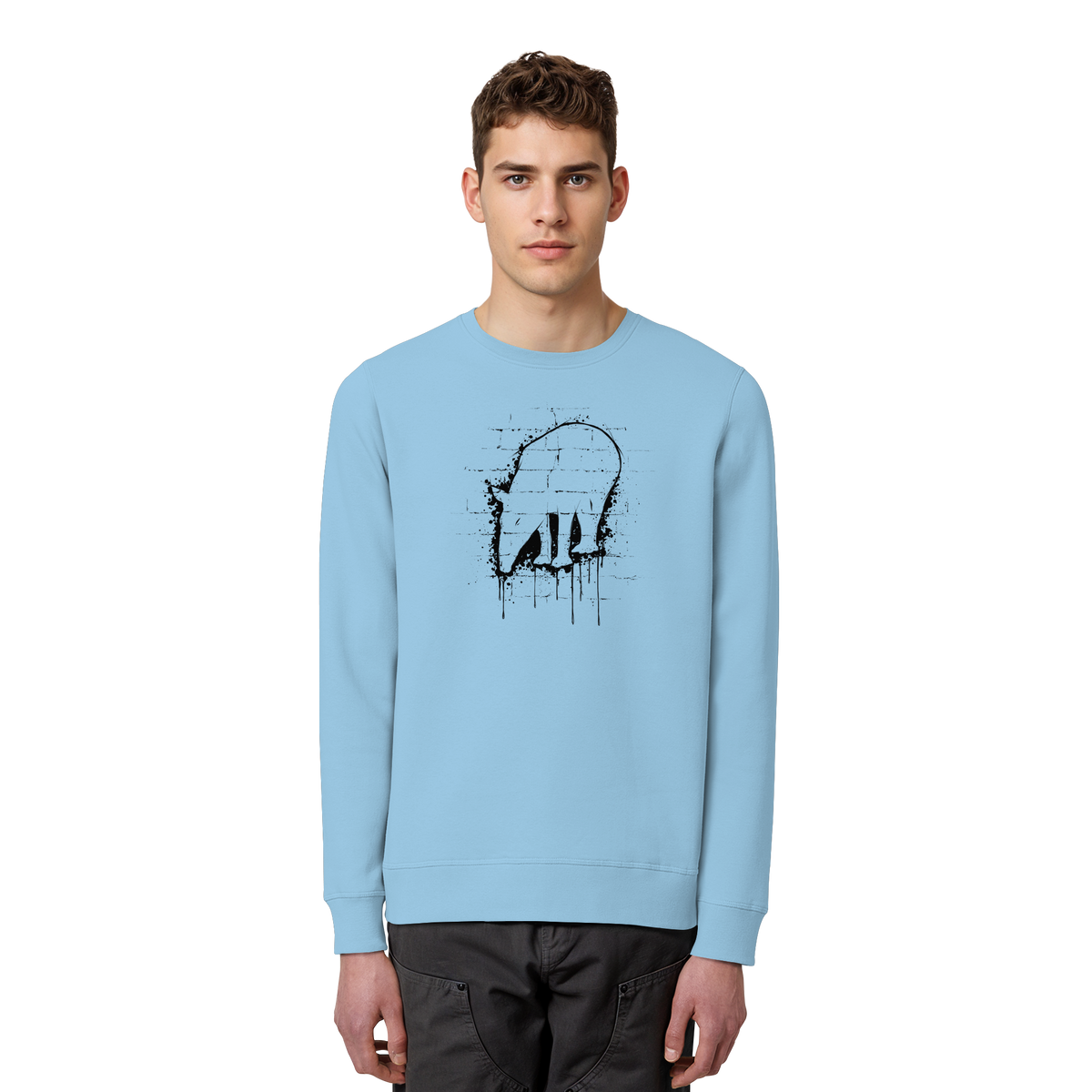 Urban Street Art Tapir Silhouette - Organic Basic Unisex Sweatshirt