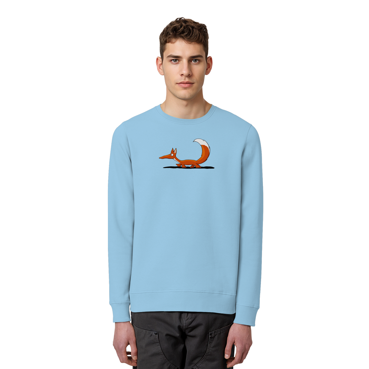 Lässiger cooler Fuchs | Mr. Fox, der Schleicher - Organic Basic Unisex Sweatshirt