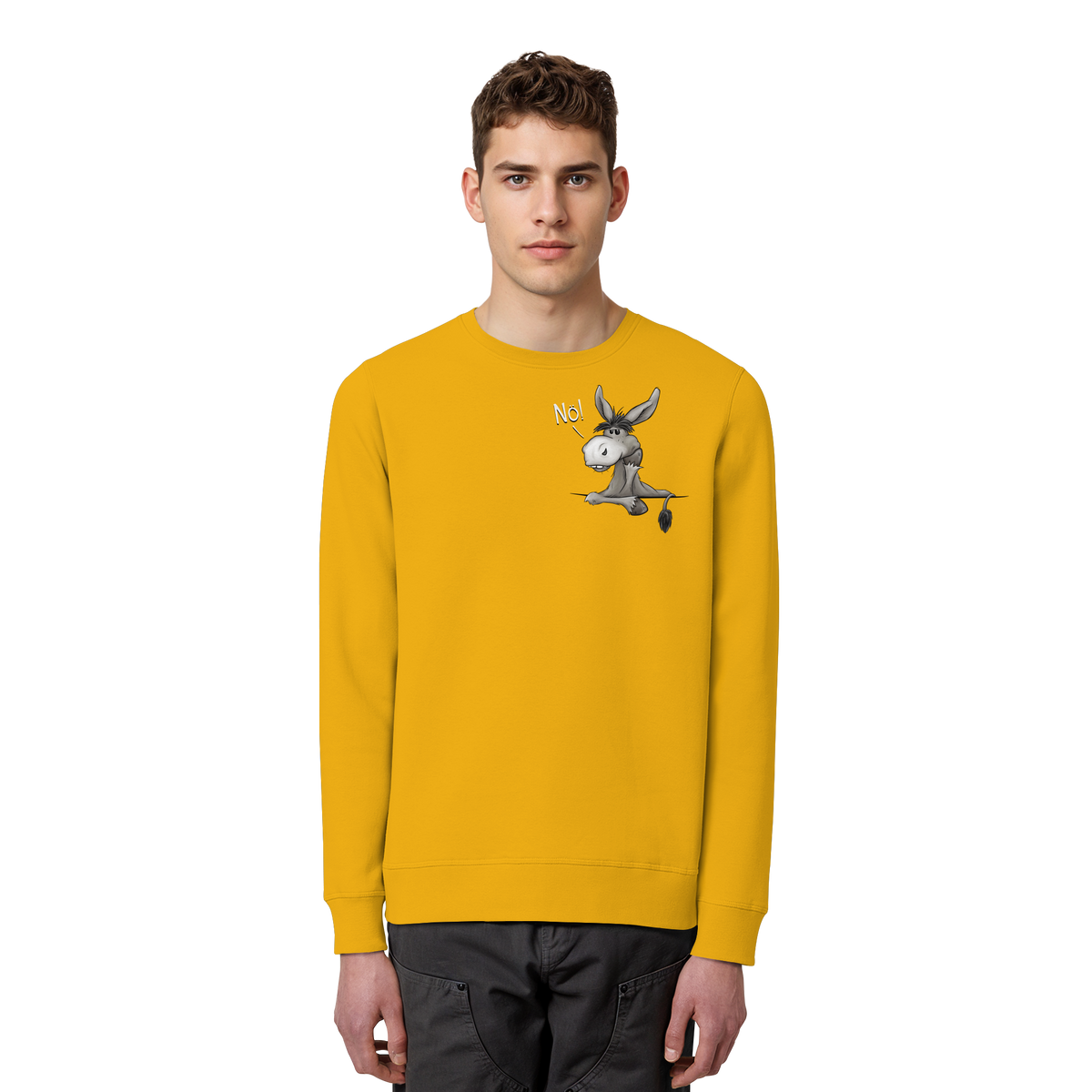 Nö! Störrischer Esel - Organic Basic Unisex Sweatshirt