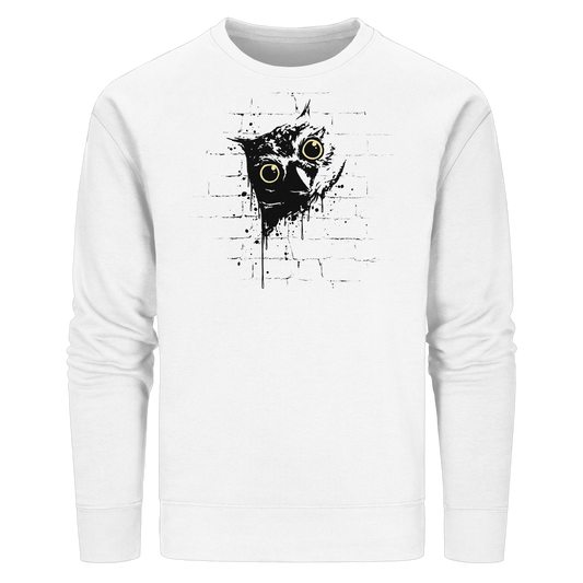 Lässige Street Art Eule - Organic Basic Unisex Sweatshirt