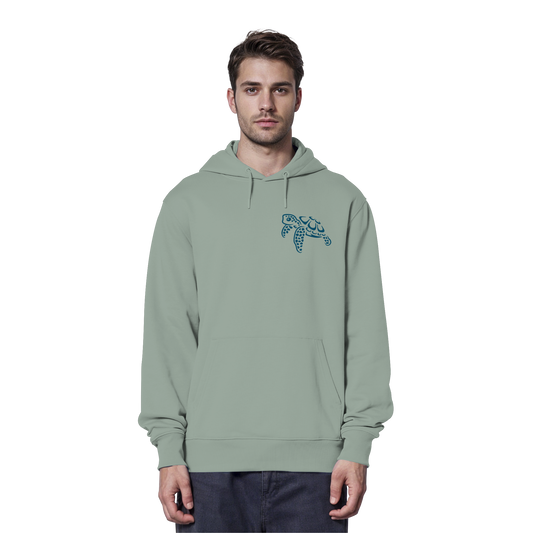 Lässig lustige Wasserschildkröte - Organic Hoodie