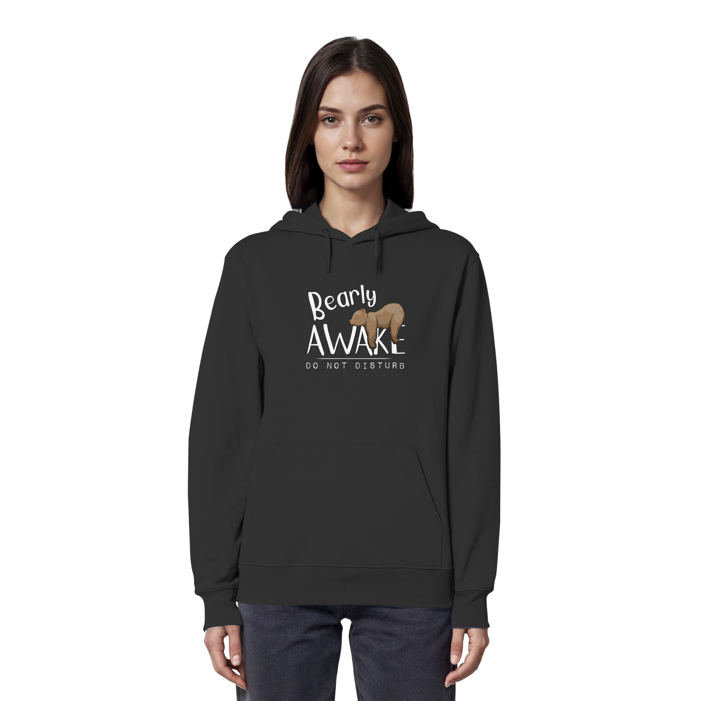 Bearly Awake Bitte nicht stören Bär - Organic Hoodie