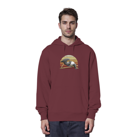 Lässiger Retro Sundown Tapir - Organic Hoodie