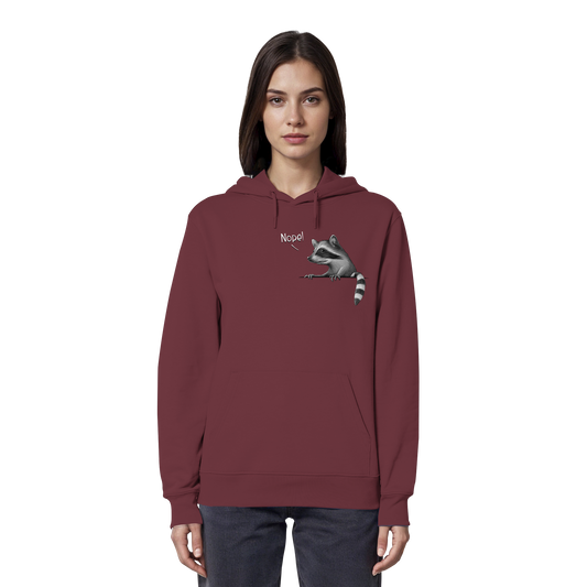Nope! Frecher verwegener Waschbär - Organic Hoodie