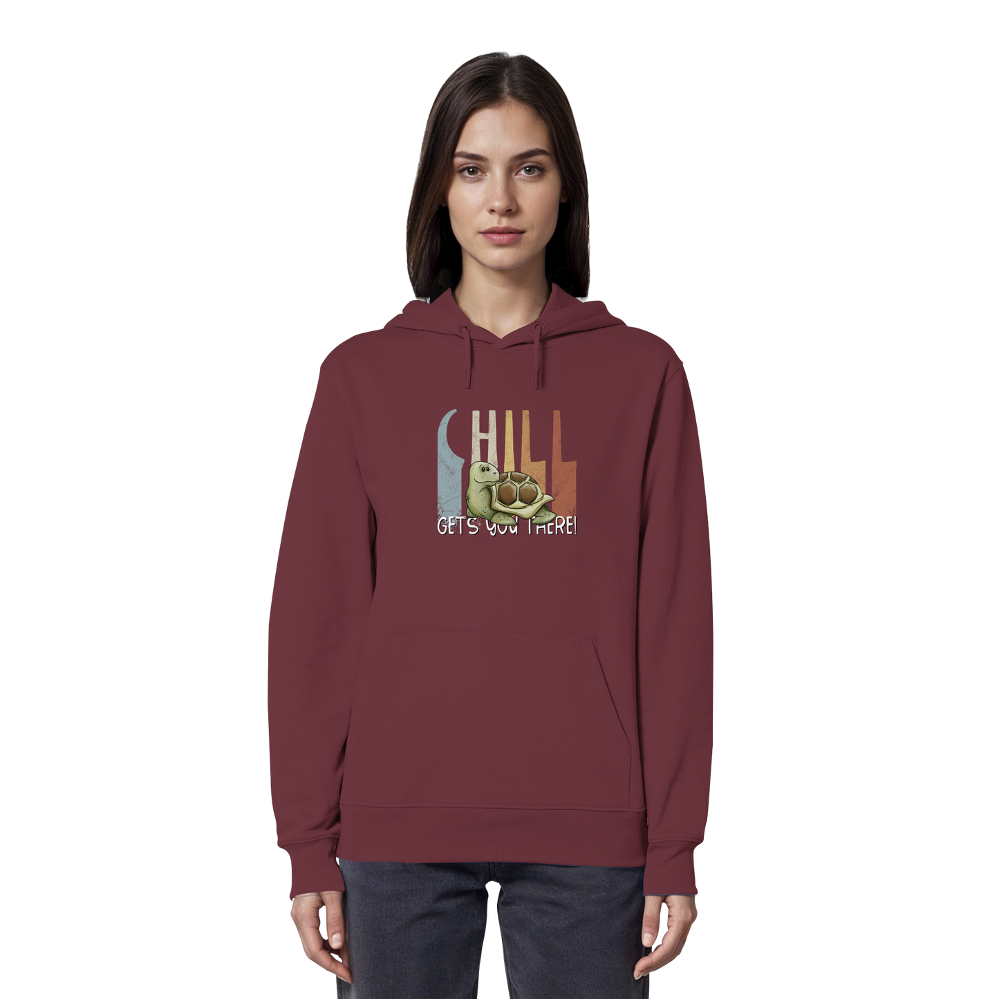 Gechillt gemütliche Schildkröte - Organic Hoodie