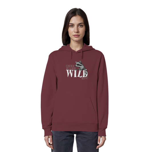 Bisschen wild heute! Waschbär - Organic Hoodie