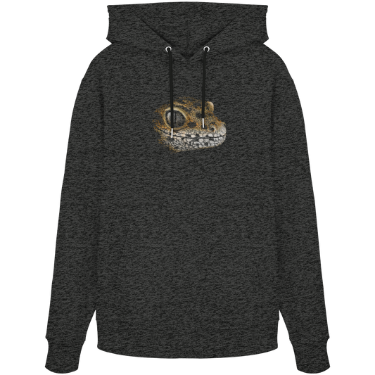 Leopard Gecko Skizze Kritzelkunst - Organic Hoodie