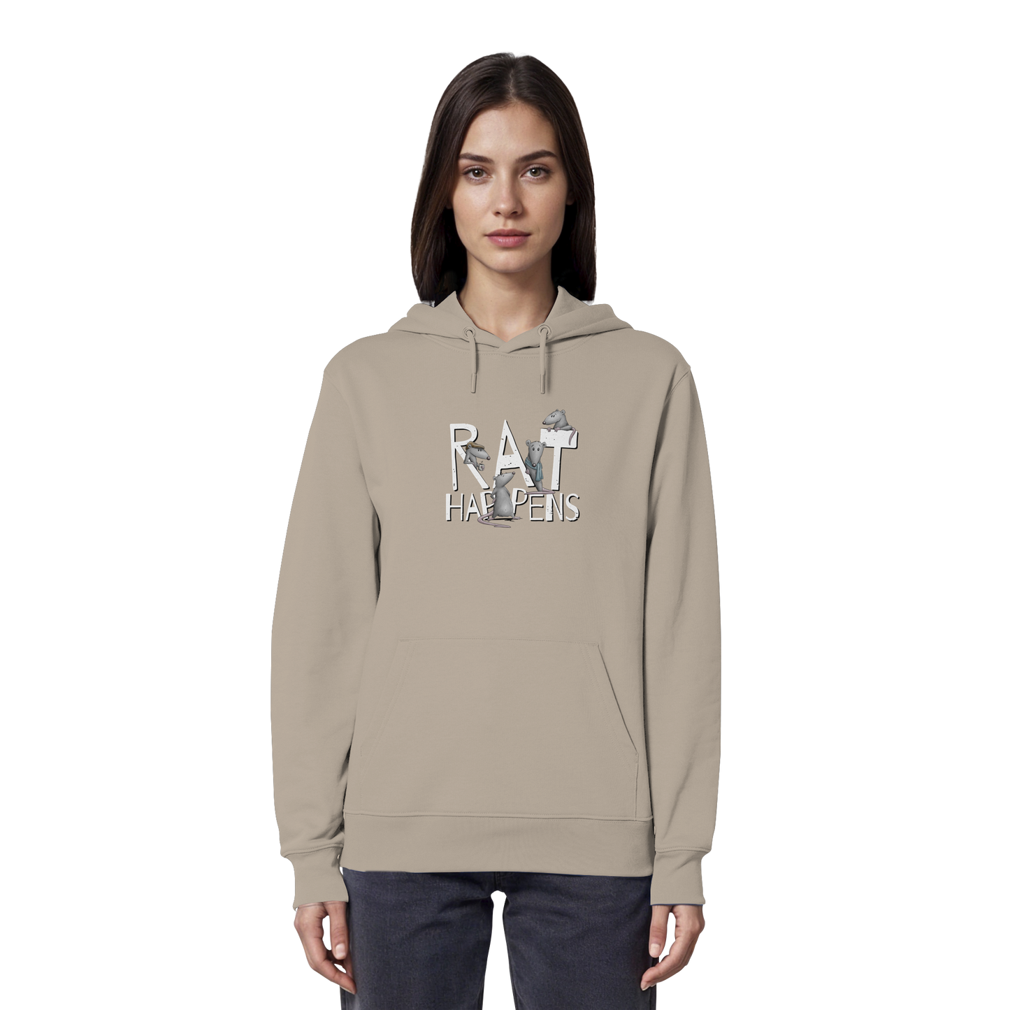 Rat Happens Ratten - Organic Hoodie