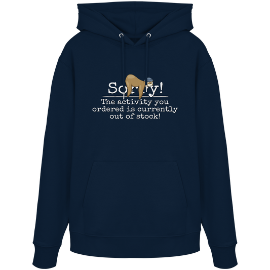 No-Activity Faultier - Organic Hoodie
