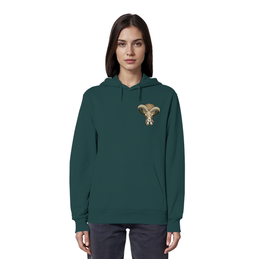 Bockiges Mufflon Widder Schafbock - Organic Hoodie