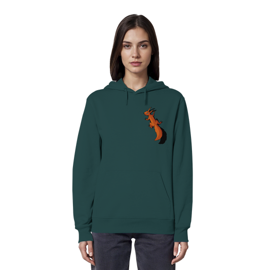 Süßes Eichhörnchen klettert - Organic Hoodie