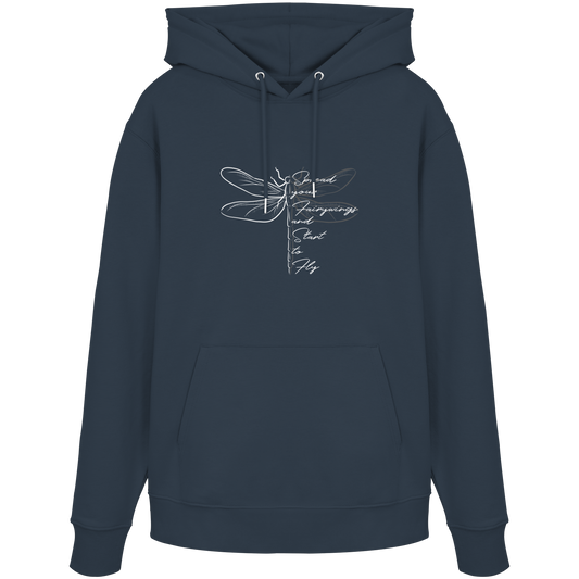 Breite die Flügel aus und flieg los | Libelle - Organic Hoodie
