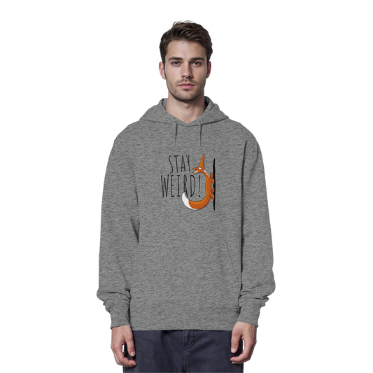 Stay Weird! Schräger Fuchs - Organic Hoodie