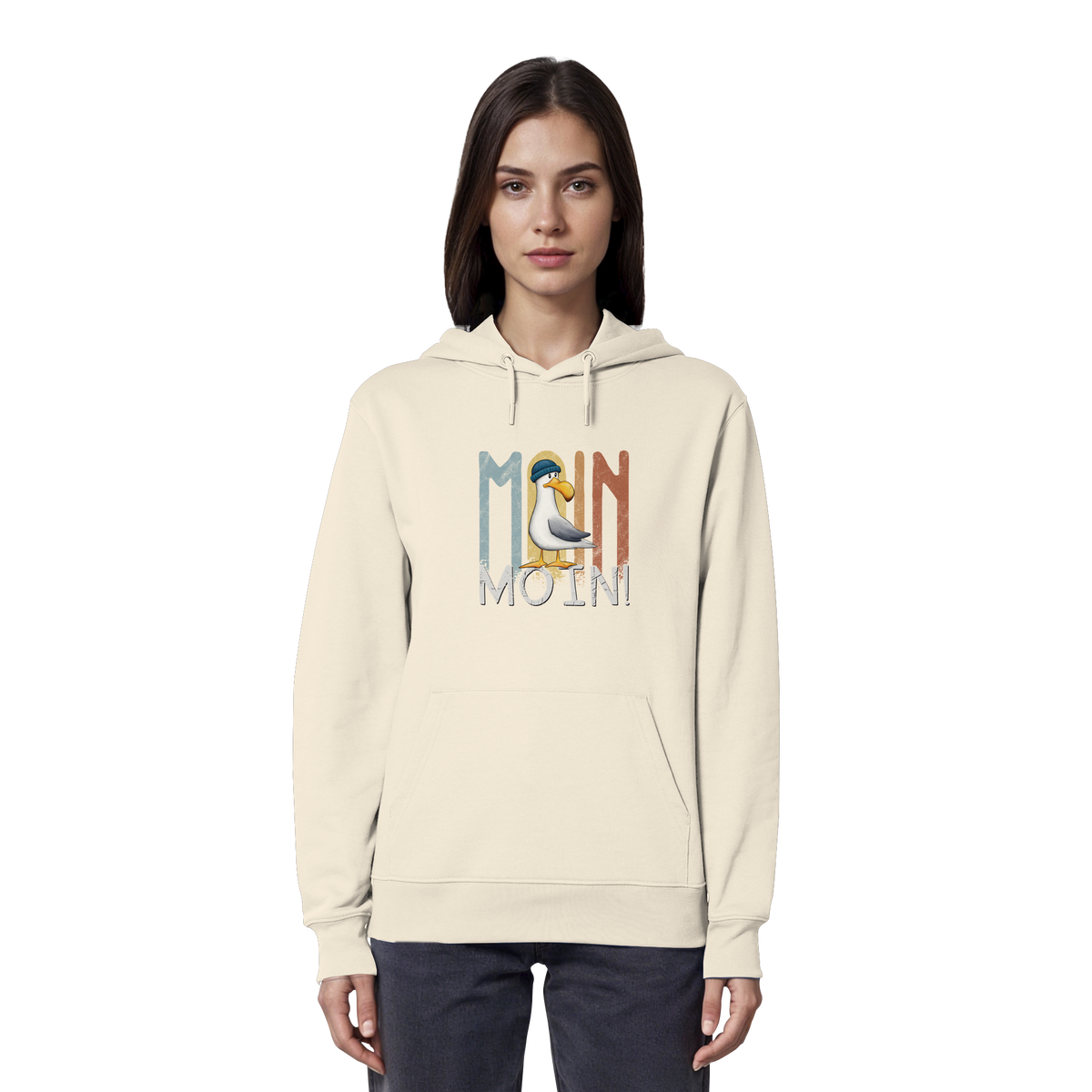 Moin Moin norddeutsche Möwe - Organic Hoodie