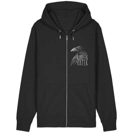 Rabenvater schwarzer Rabe Krähe - Organic Relaxed Zipper