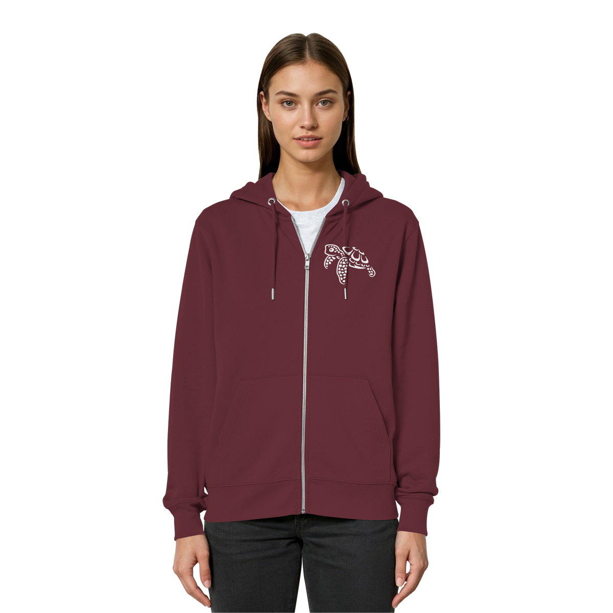 schwimmende Meeres-Schildkröte - Organic Relaxed Zipper