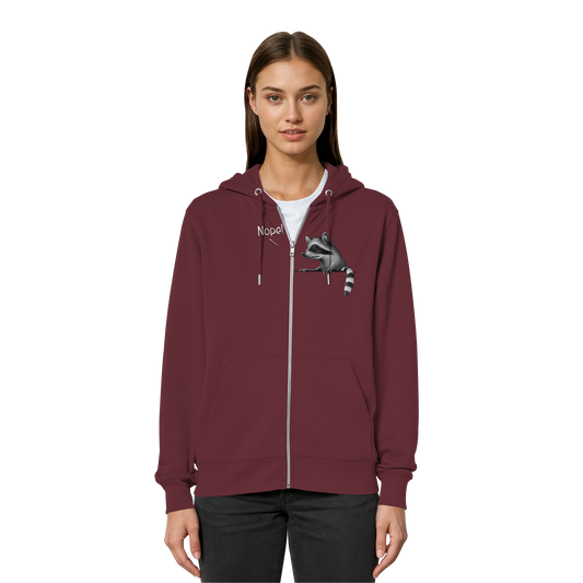 Nope! Frecher verwegener Waschbär - Organic Relaxed Zipper
