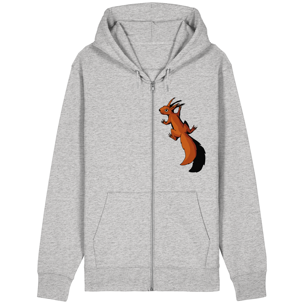 Süßes Eichhörnchen klettert - Organic Relaxed Zipper