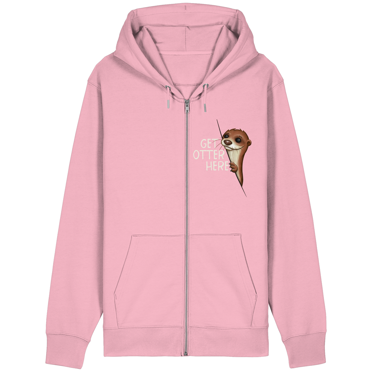 Get Otter Here | Lustiger Otter Kalauer - Organic Relaxed Zipper
