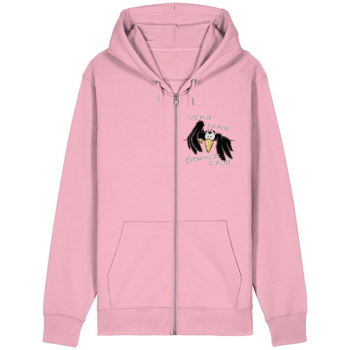 I’m Fine Rabe | Alles Gut Krähe - Organic Relaxed Zipper
