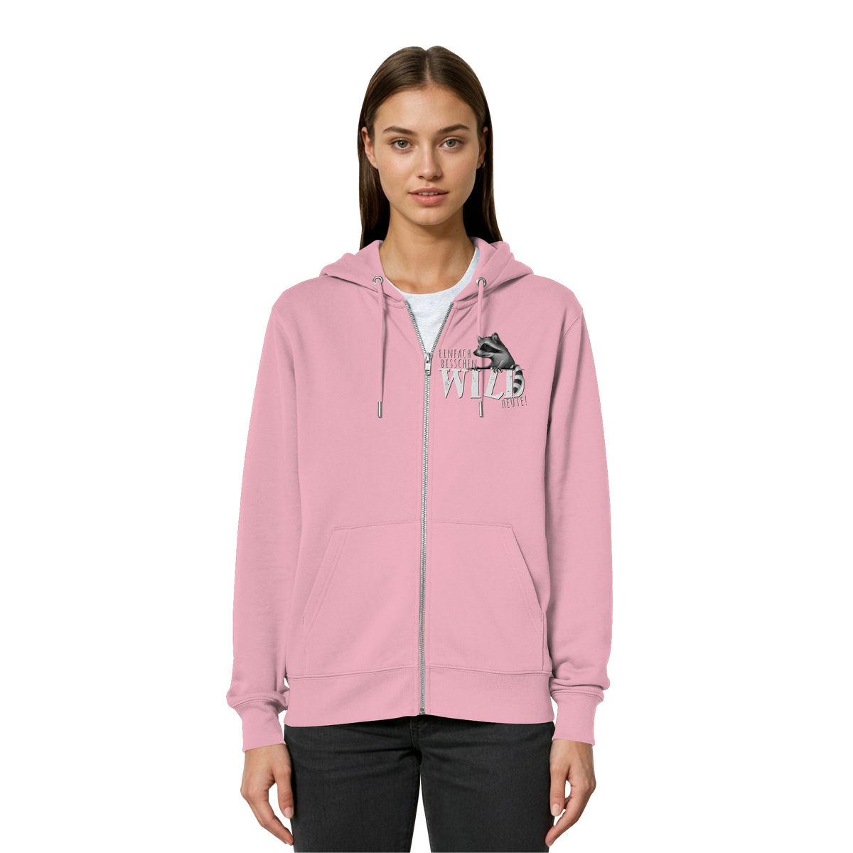 Bisschen wild heute! Waschbär - Organic Relaxed Zipper