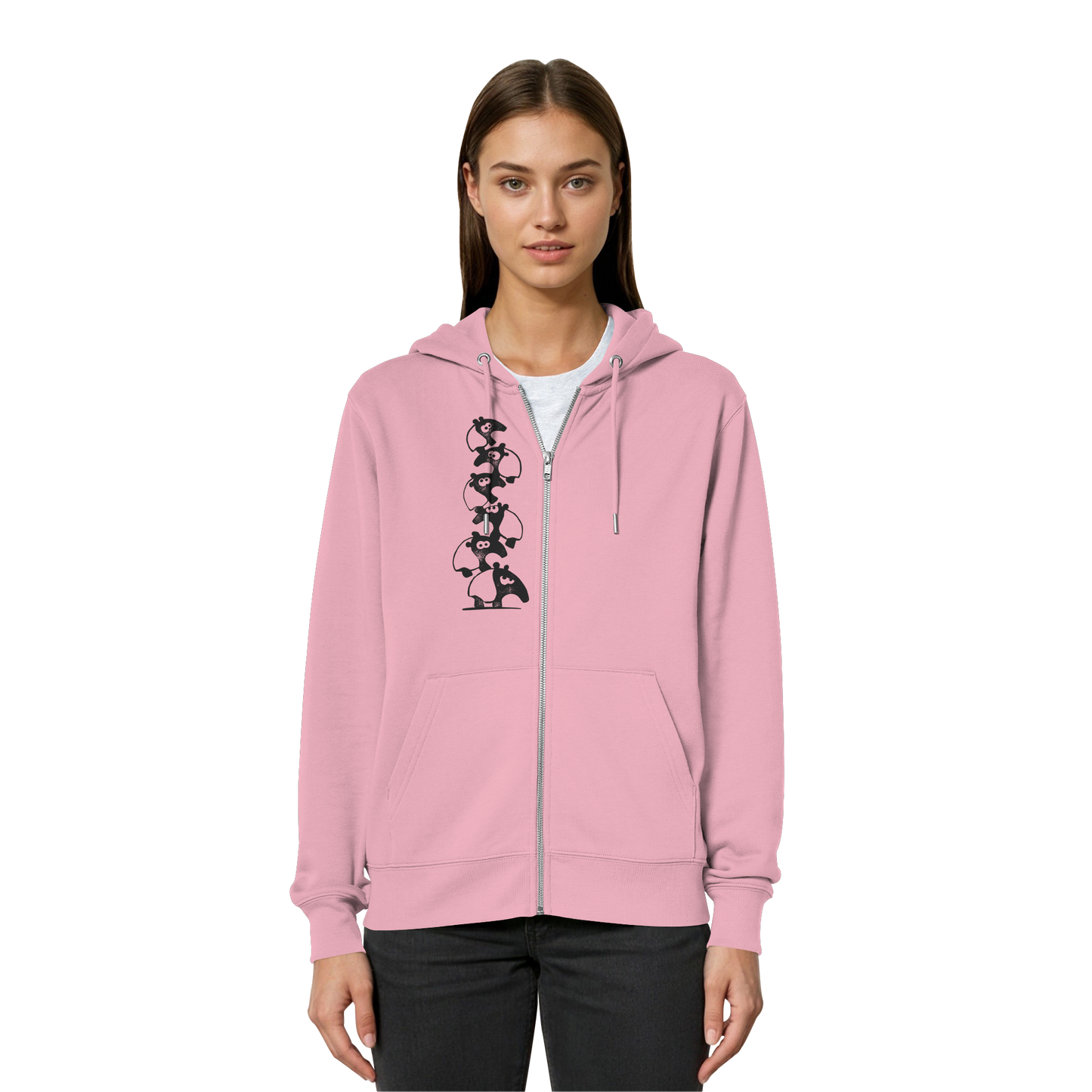 Lustiger Haufen aus Schabracken-Tapiren - Organic Relaxed Zipper