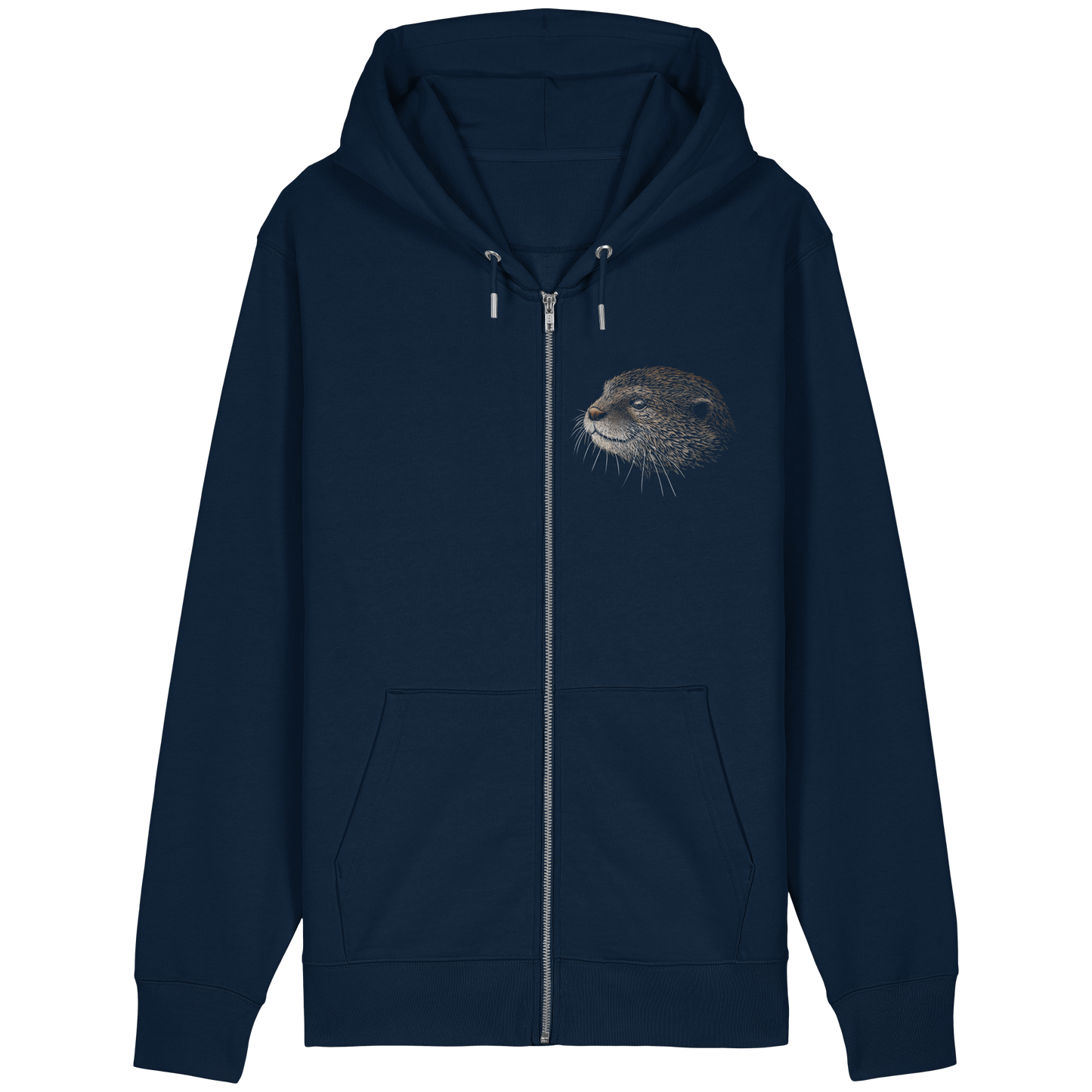 Otter Bleistift Zeichnung KritzelKunst - Organic Relaxed Zipper