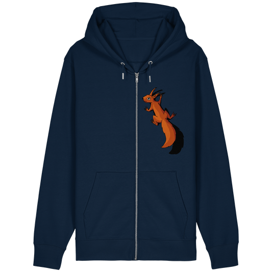 Süßes Eichhörnchen klettert - Organic Relaxed Zipper