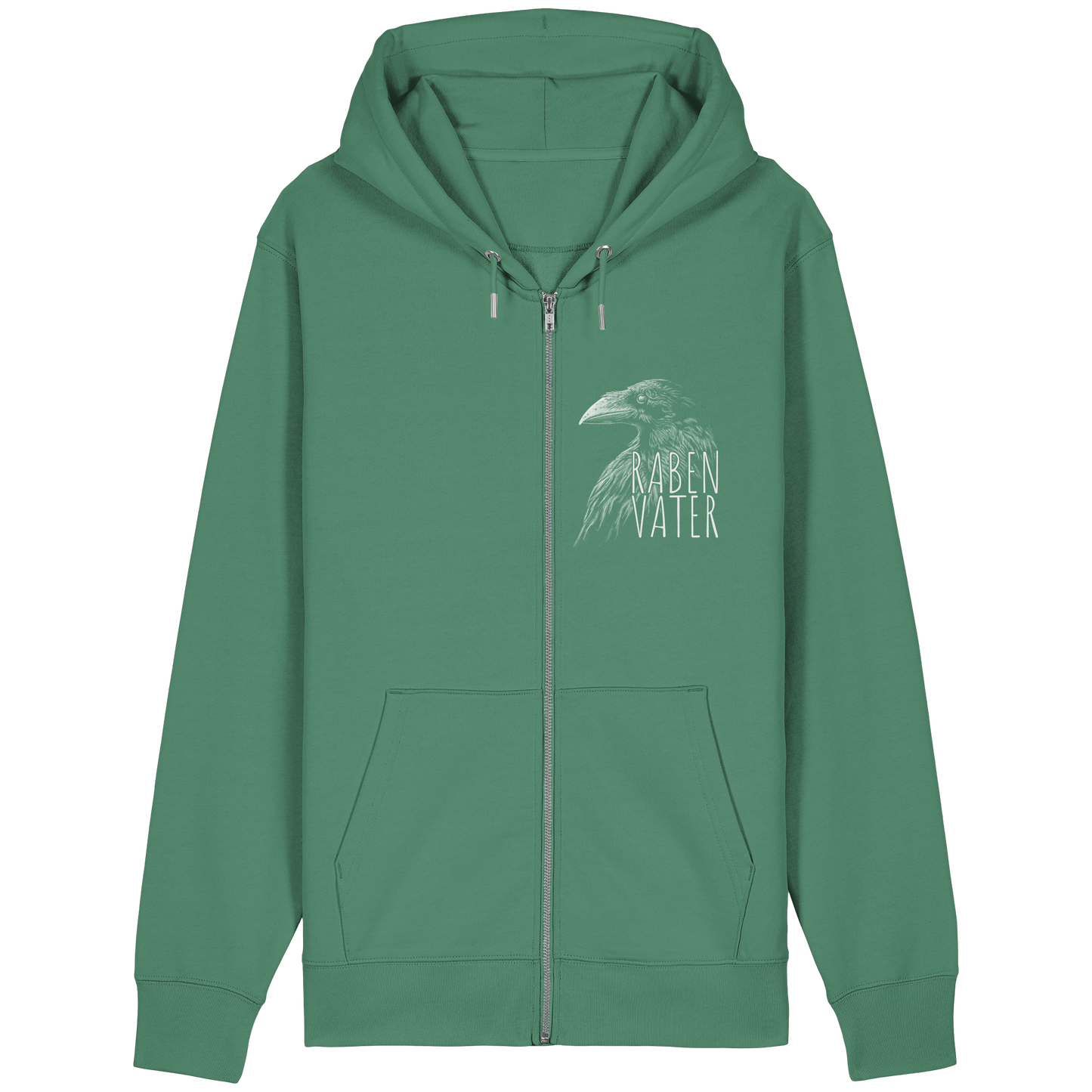 Rabenvater schwarzer Rabe Krähe - Organic Relaxed Zipper