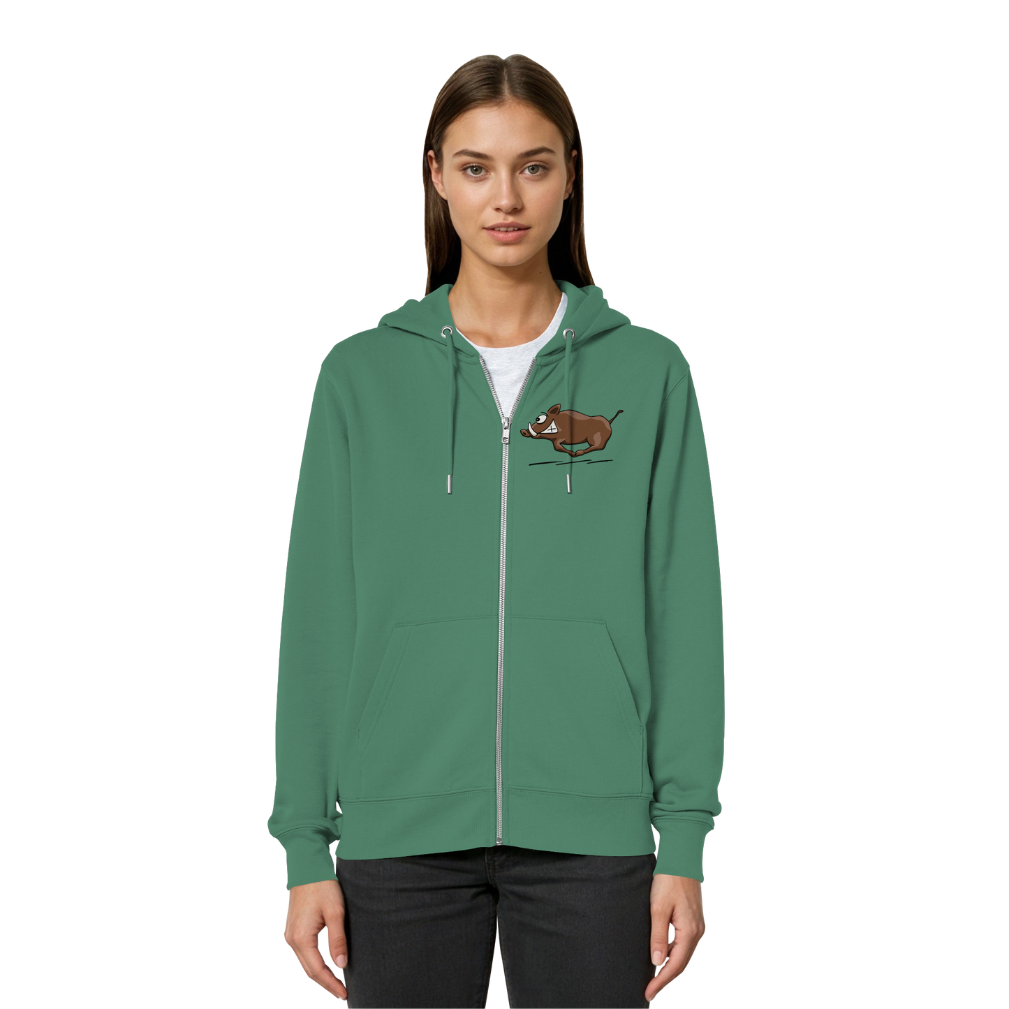 sauwildes Wildschwein | Wildsau - Organic Relaxed Zipper