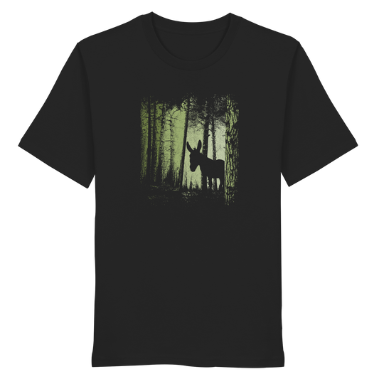 Esel im Zwielicht-Wald - Organic Shirt
