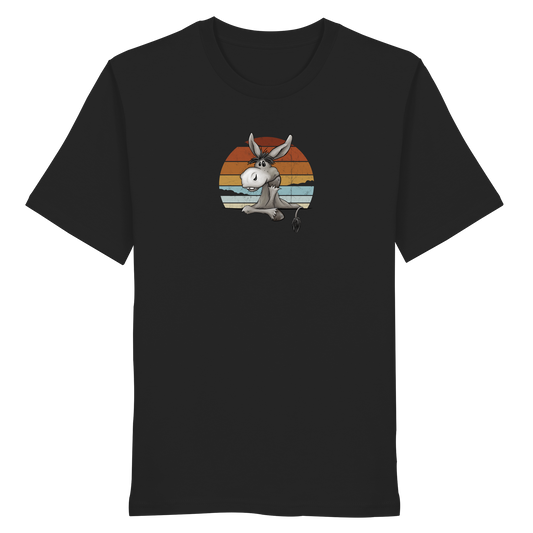 Lässiges Maultier Retro Esel - Organic Shirt