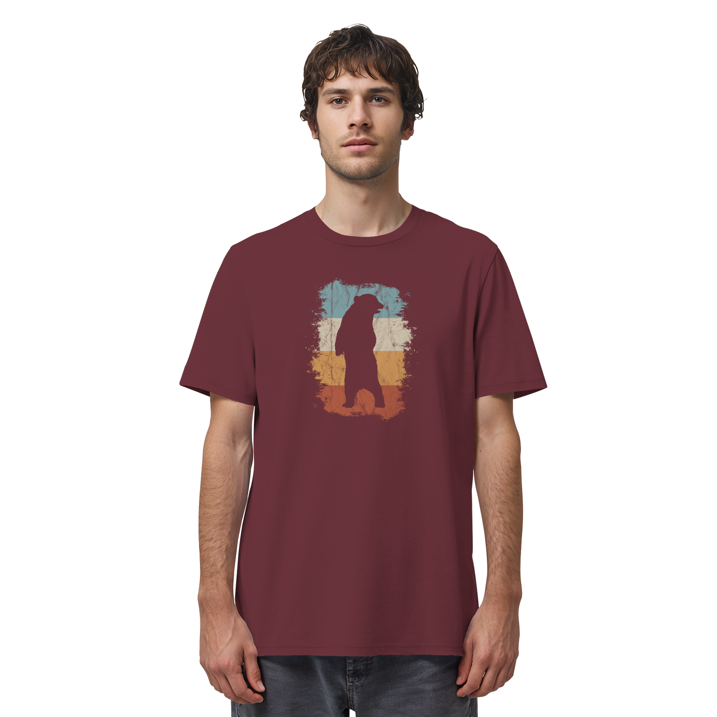Retro Bären-Silhouette - Organic Shirt