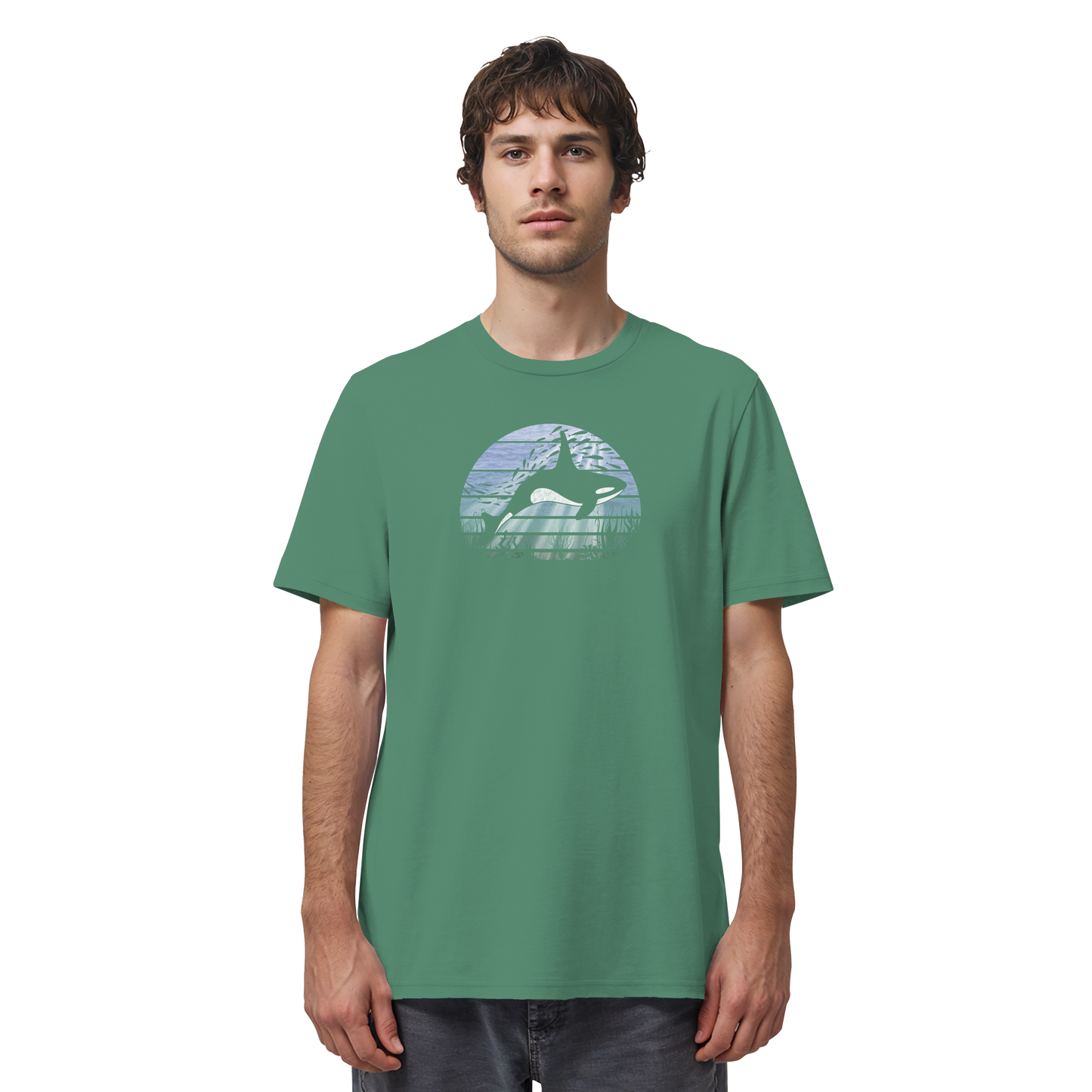Retro Tiefsee Schwertwal Orca - Organic Shirt