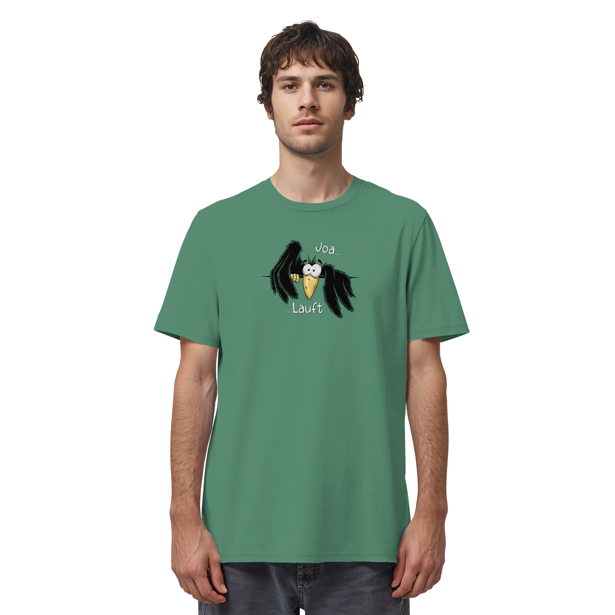 Joa Läuft Krähe gechillter Rabe - Organic Shirt