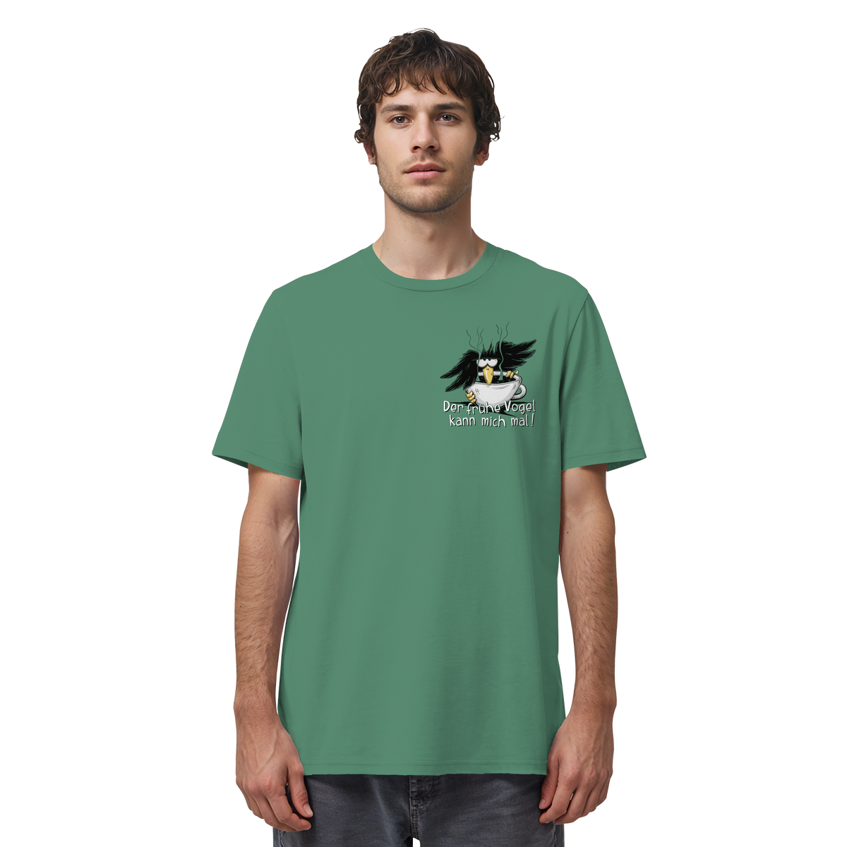 Der frühe Vogel kann mich mal | Kaffee Rabe - Organic Shirt