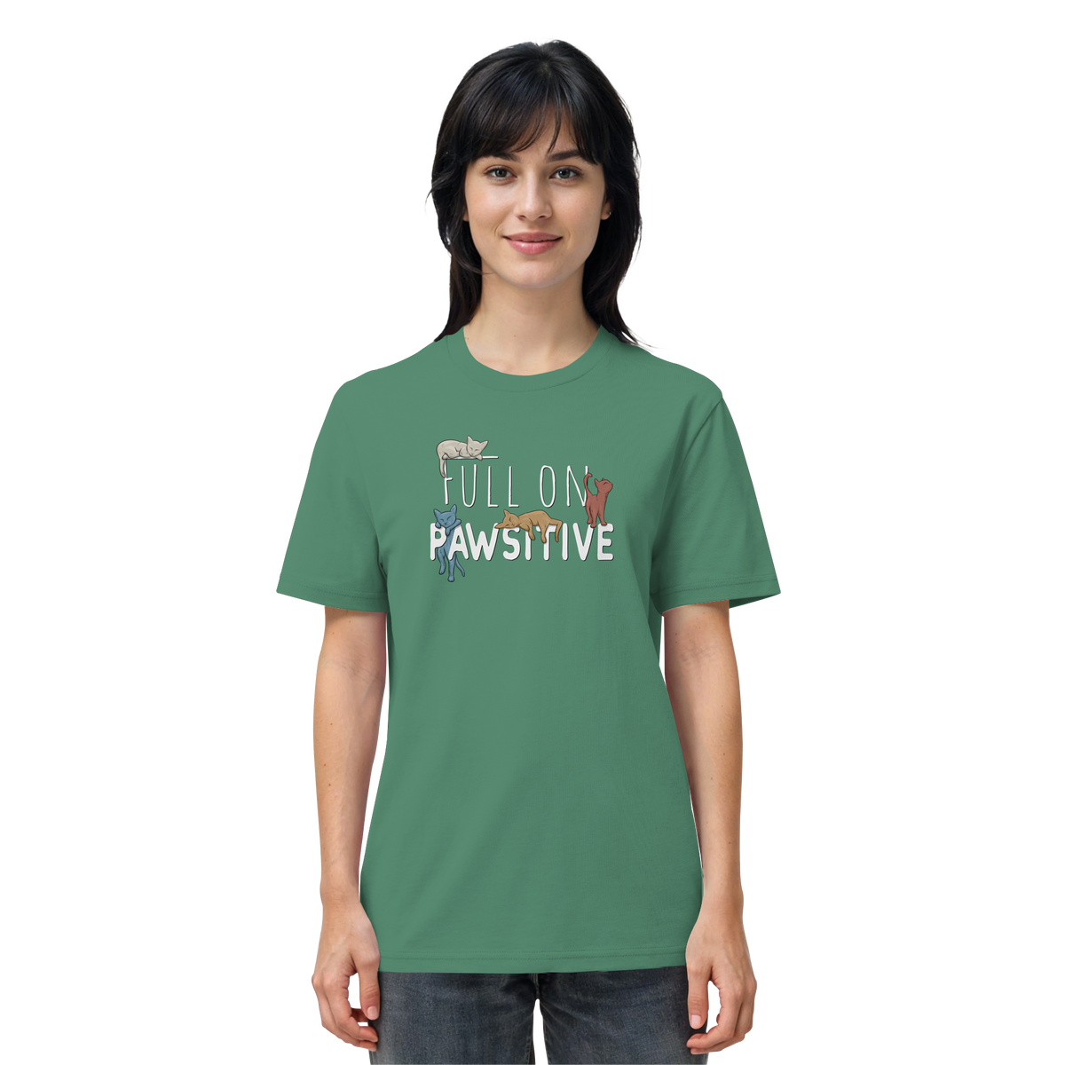 Full On Pawsitive! Gechillte Katzen - Organic Shirt