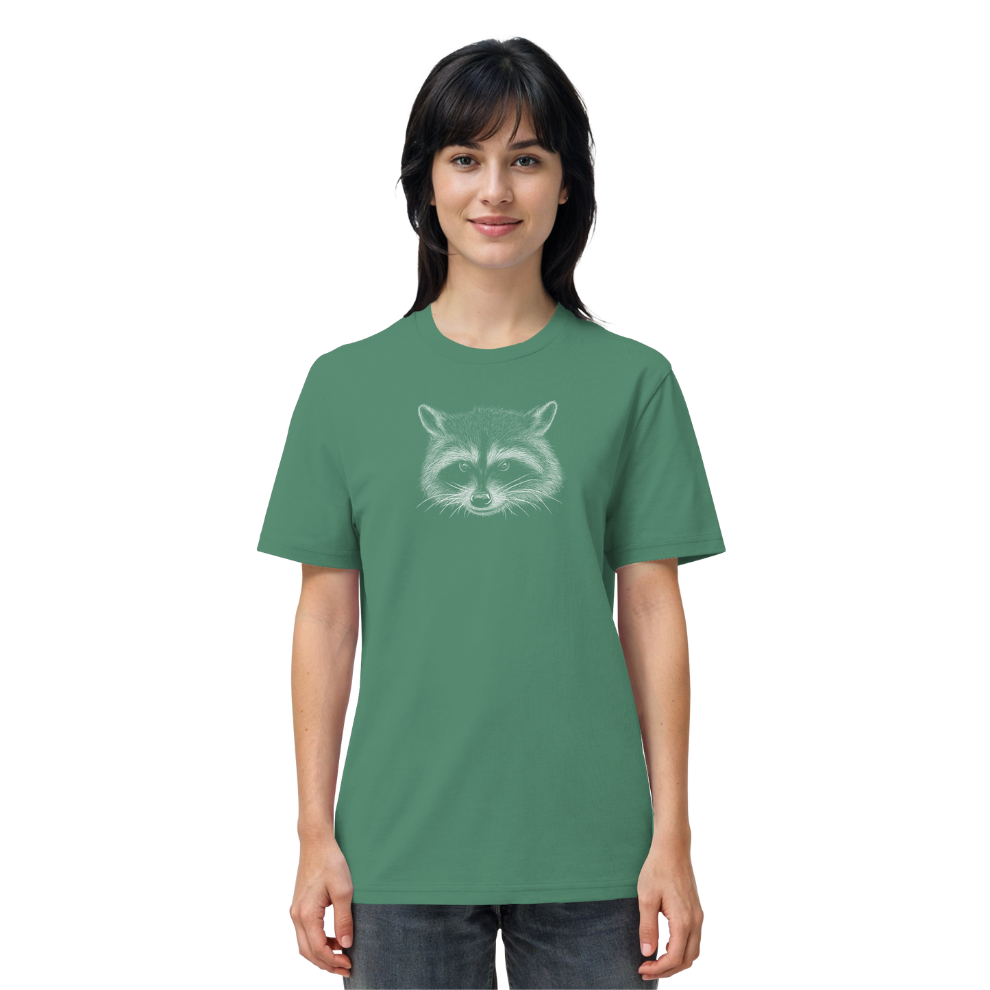 Waschbär Illustration Kritzelkunst - Organic Shirt