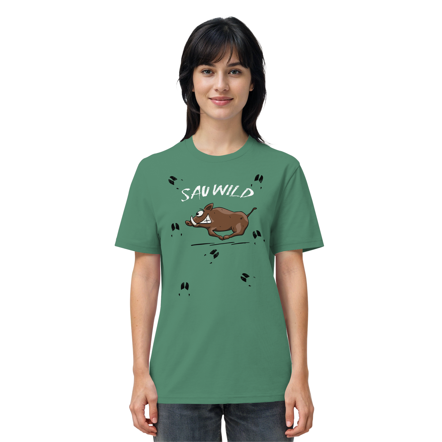 Sauwild wilde Sau | Wildschwein Keiler - Organic Shirt