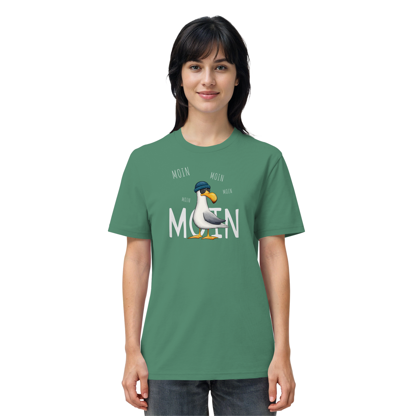 Moin Moin Lässige Hipster Möwe - Organic Shirt
